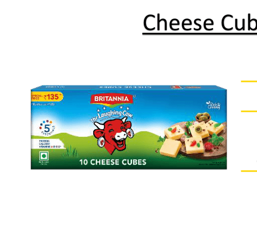 Britannia Cheese Cubes pack