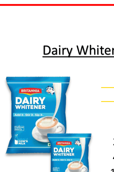 Britannia Dairy Whitener packs