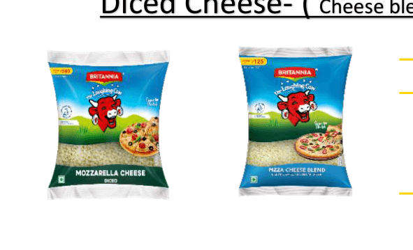 Britannia Diced Cheese pack