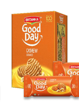 Britannia Good Day Cashew cookies pack