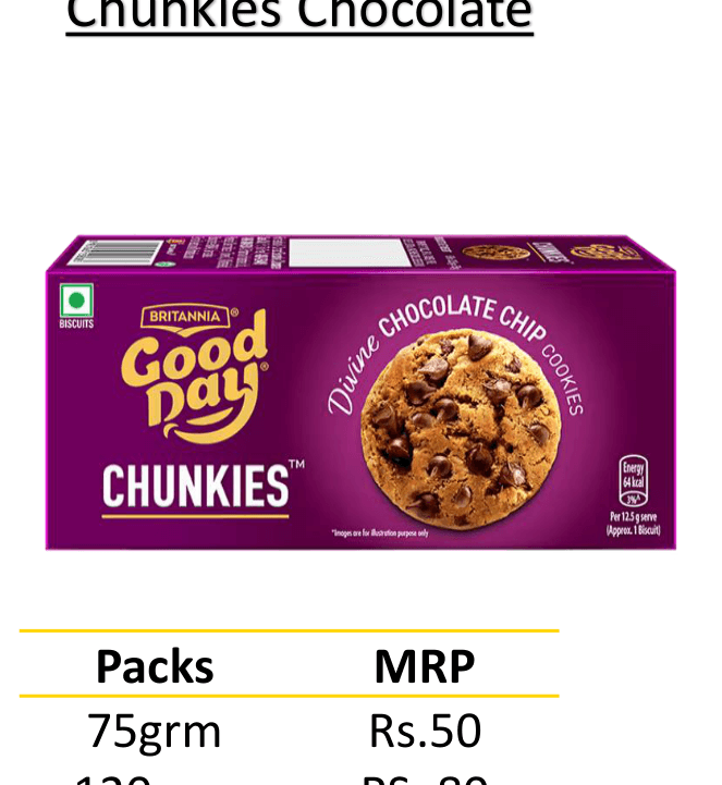 Britannia Good Day Fruit and Nut cookies pack