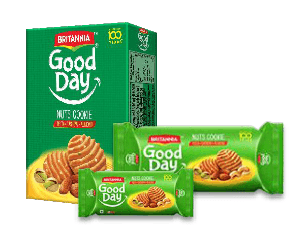 Britannia Good Day Nut Cookies pack