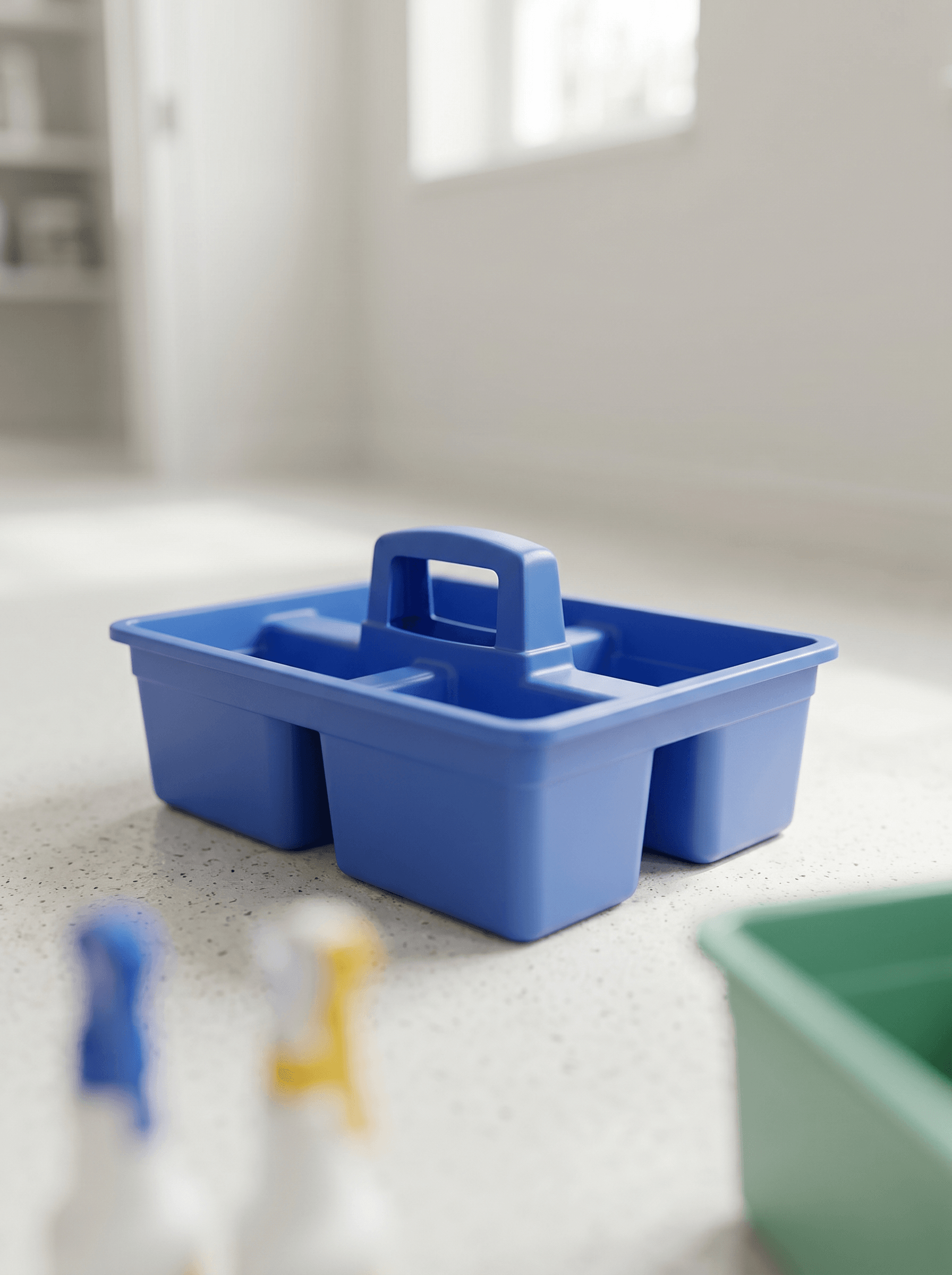 Compartmented cleaning caddie tote