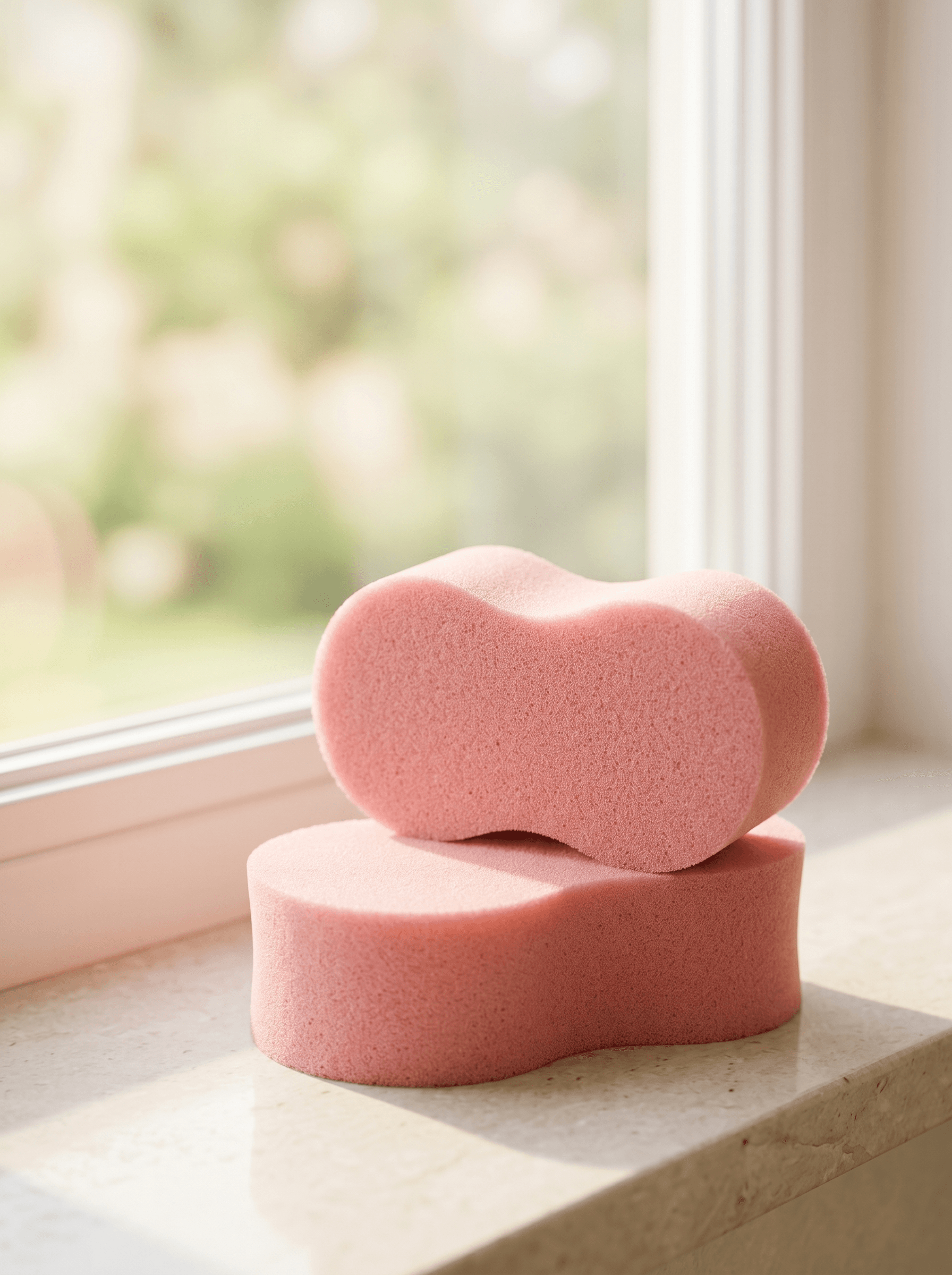 Profiled cleaning sponge