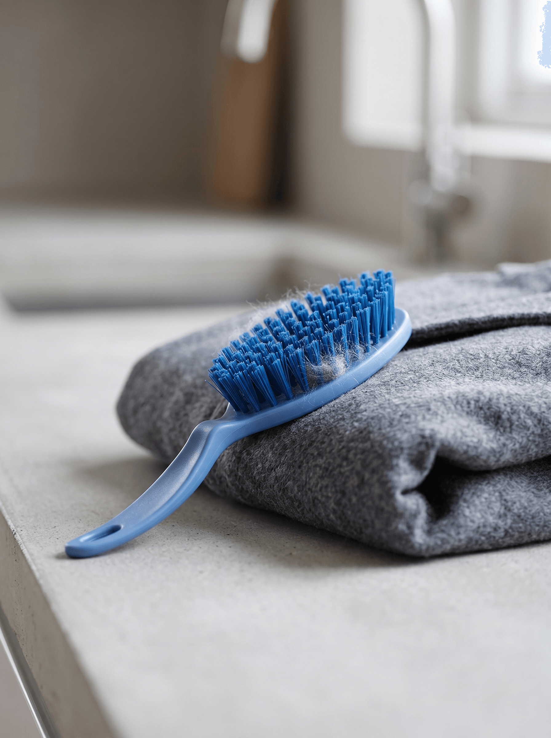 Soft coat and lint brush
