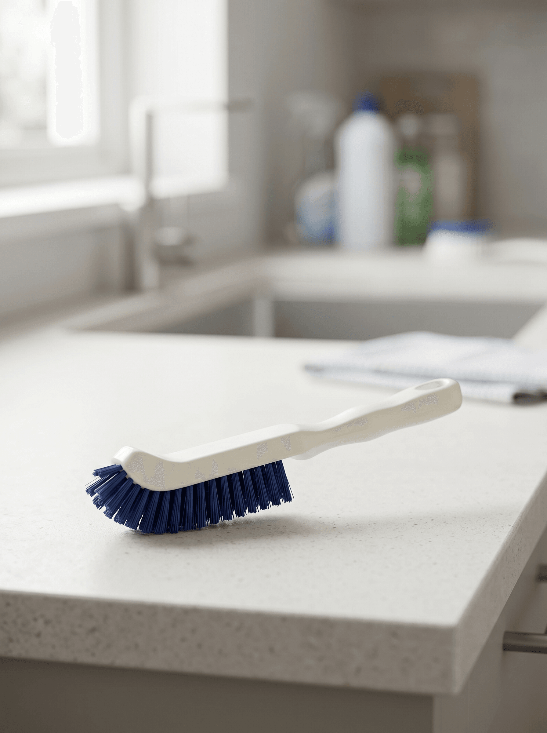 Angled corner brush
