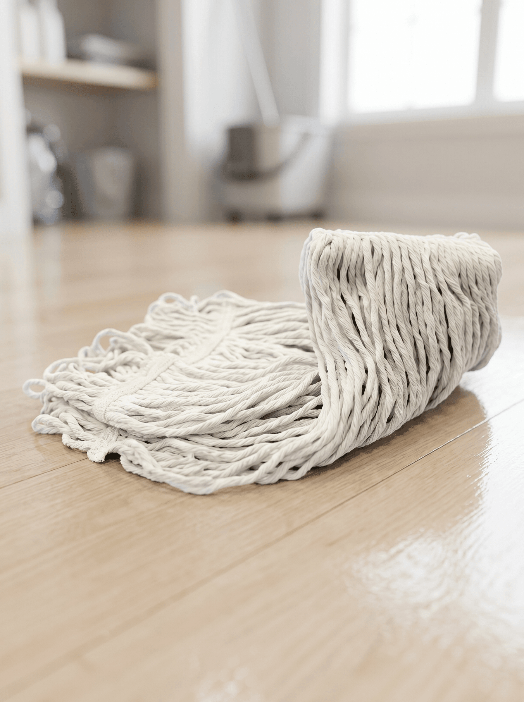 Looped-end Kentucky cotton mop head