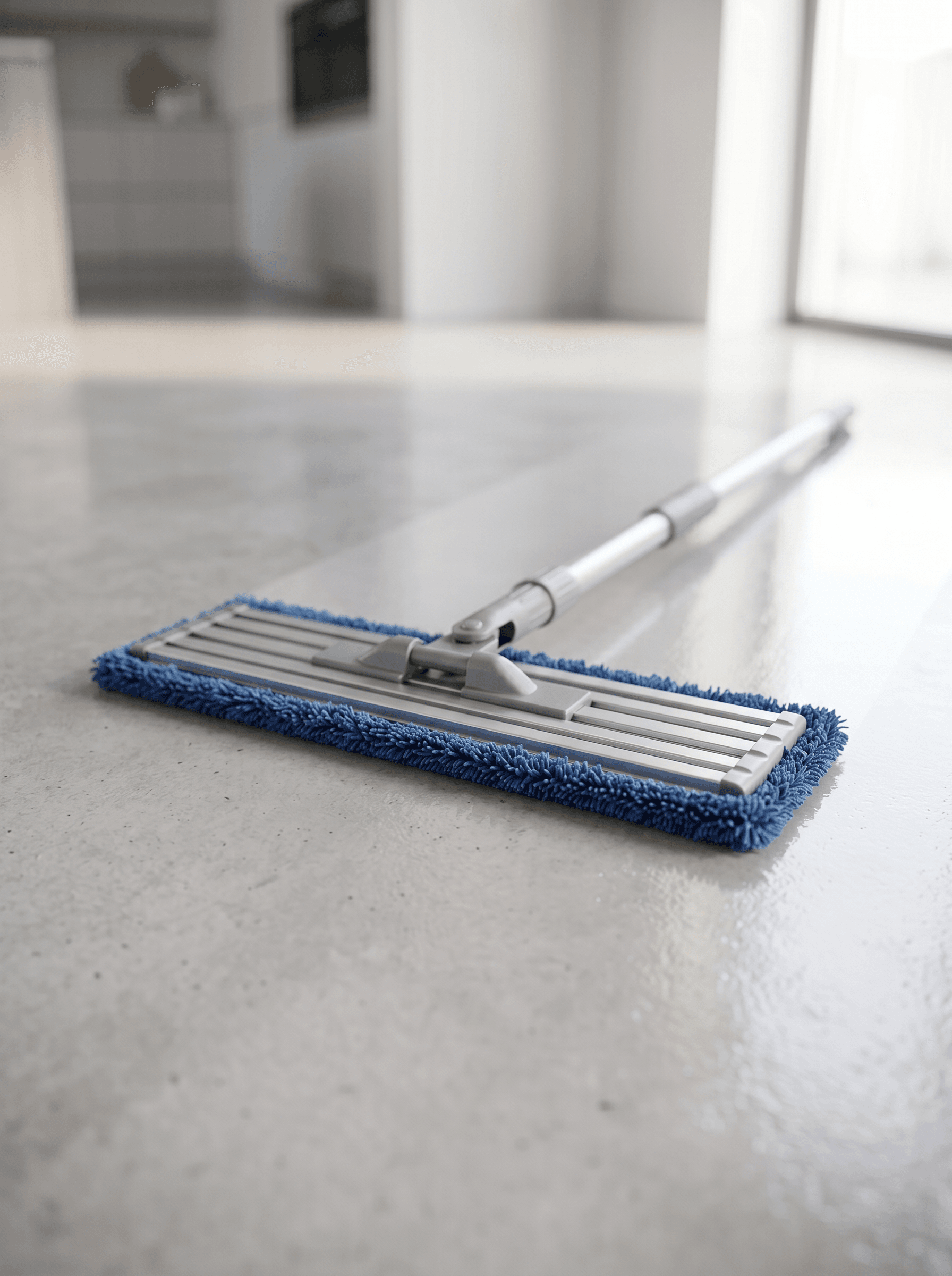 Lamellar flat mop with Flortex microfibre refill
