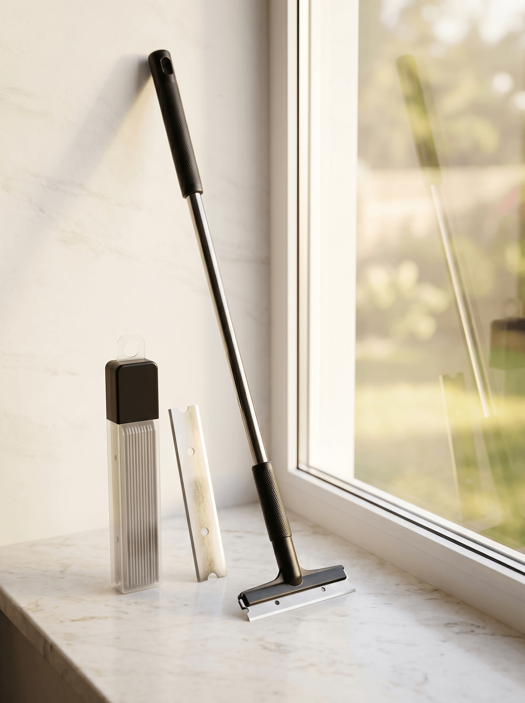 Replacement glass scraper blades