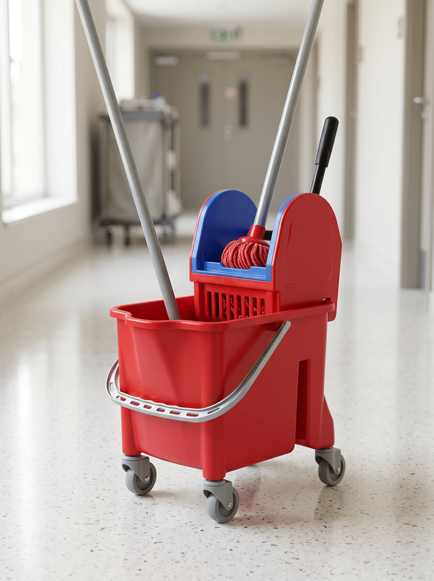 Heavy-duty 25 litre single mop bucket