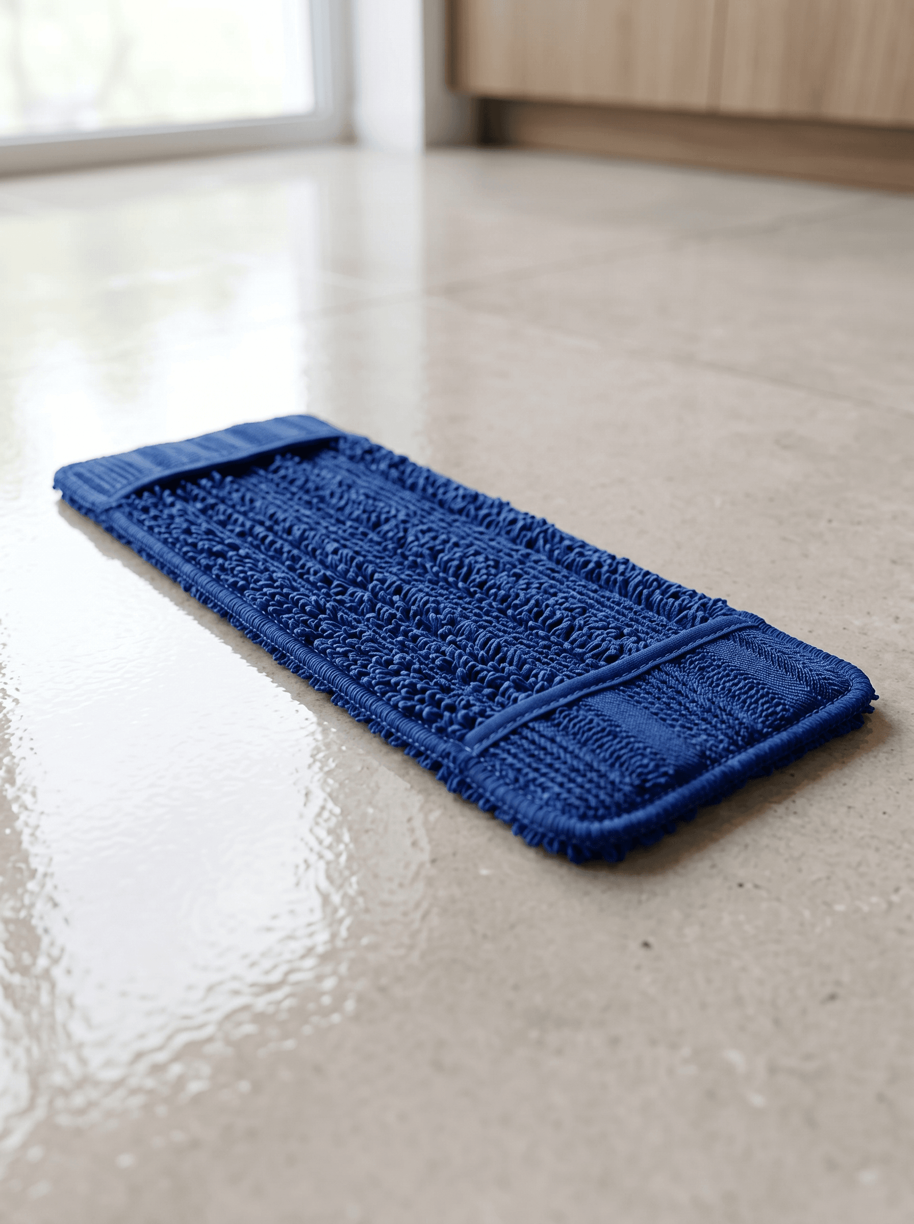 Speed flat mop frame with microfibre refill