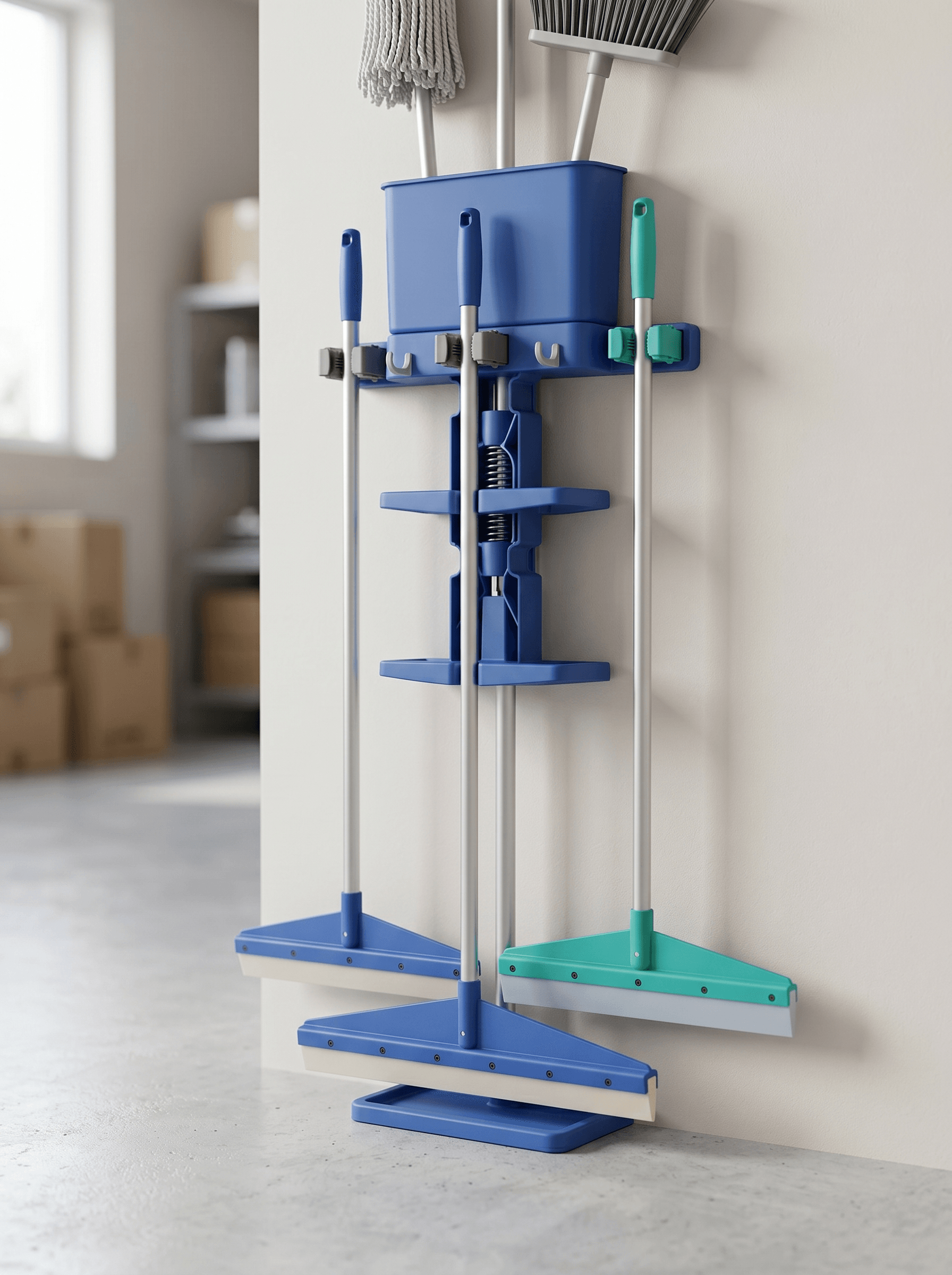 Wall-mounted tool organizer rack