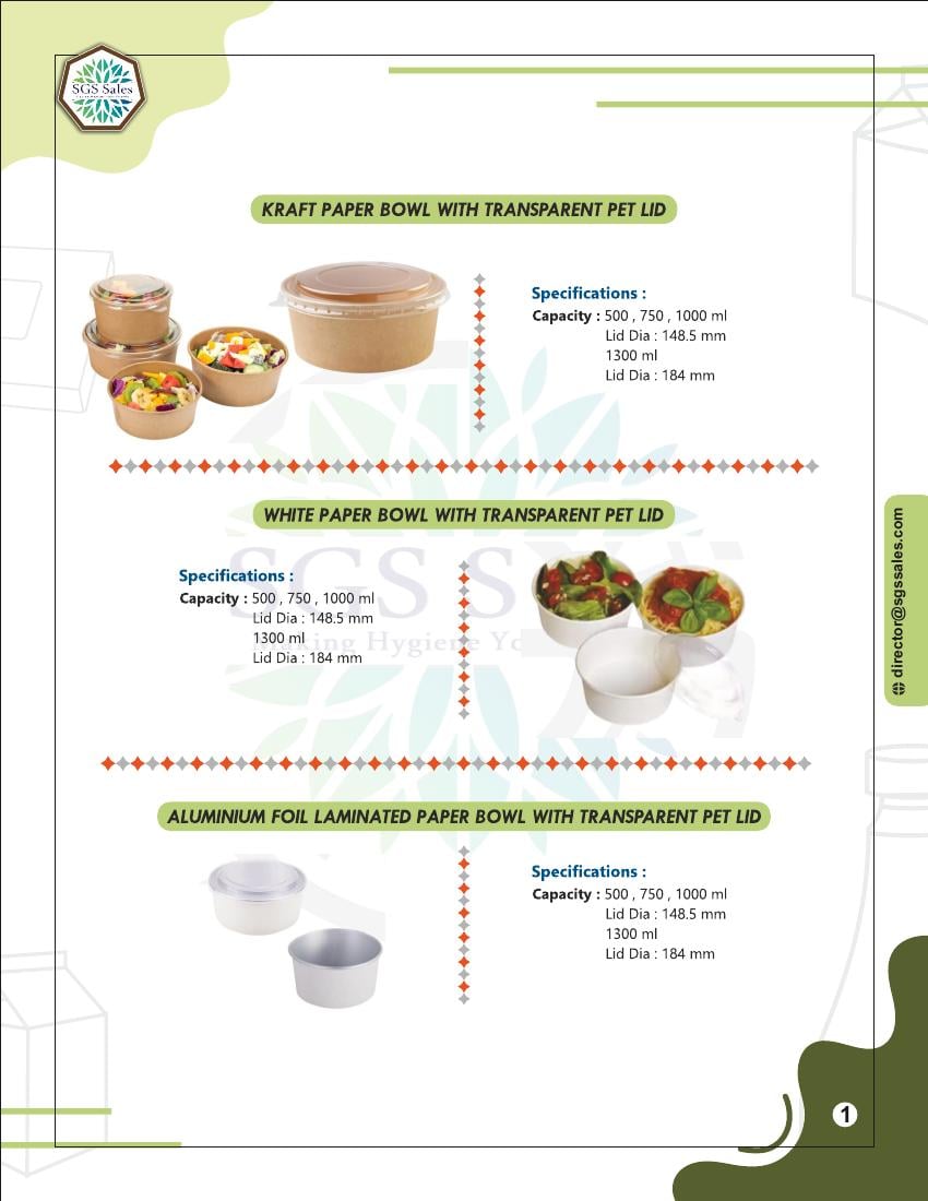 Kraft paper bowls and compostable cutlery arranged for a hotel banquet setup
