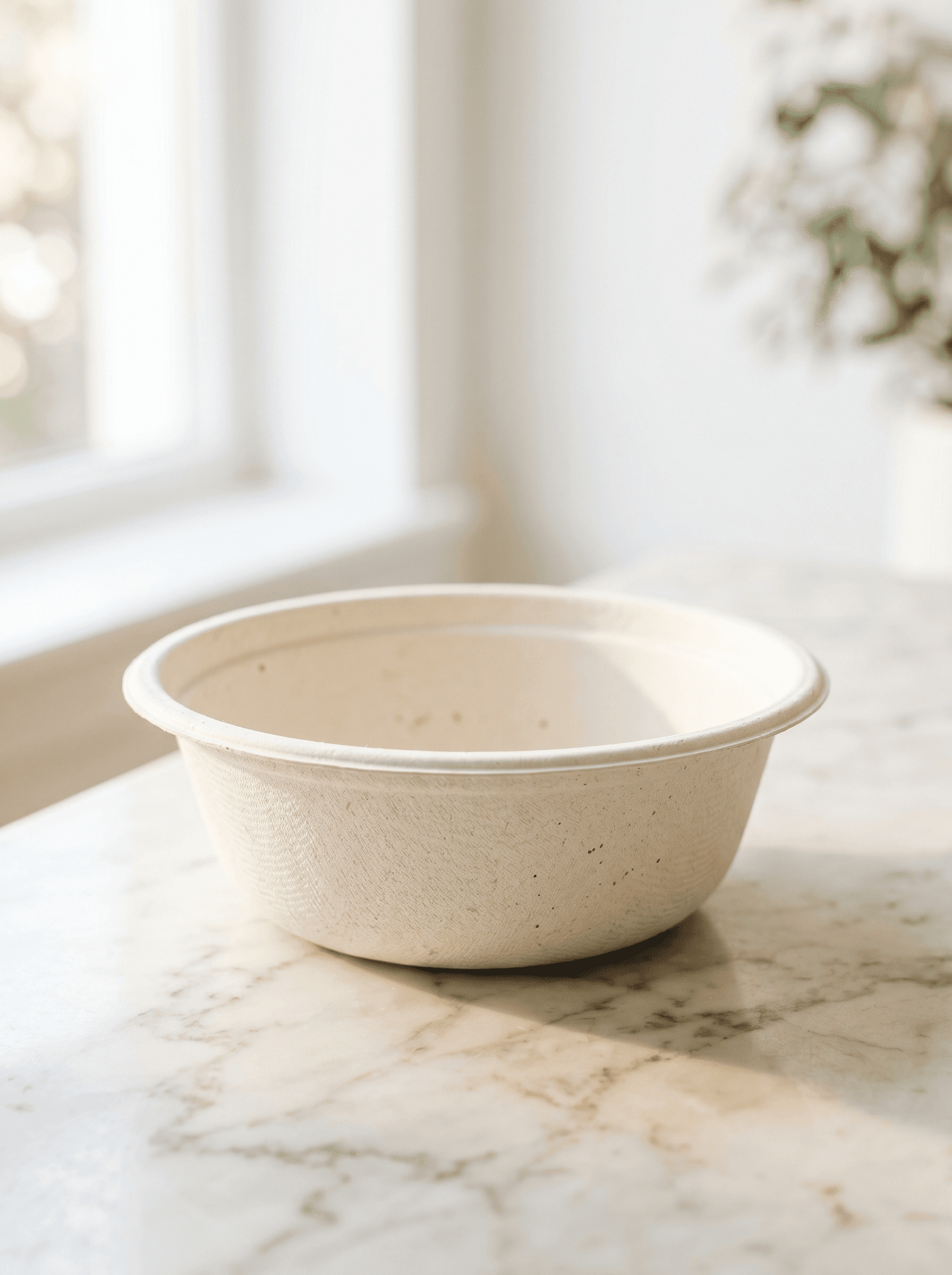 Bagasse compostable round bowl