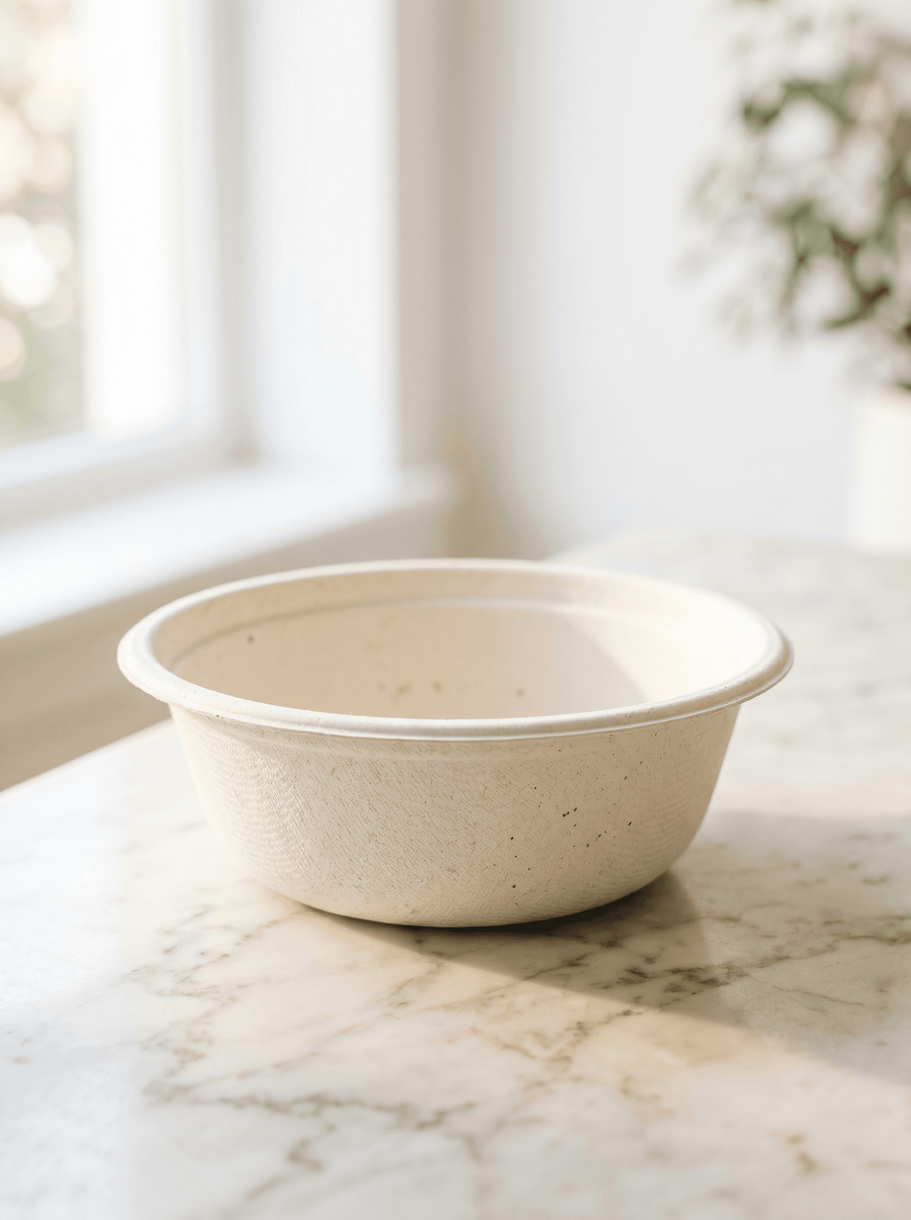 Bagasse compostable round bowl