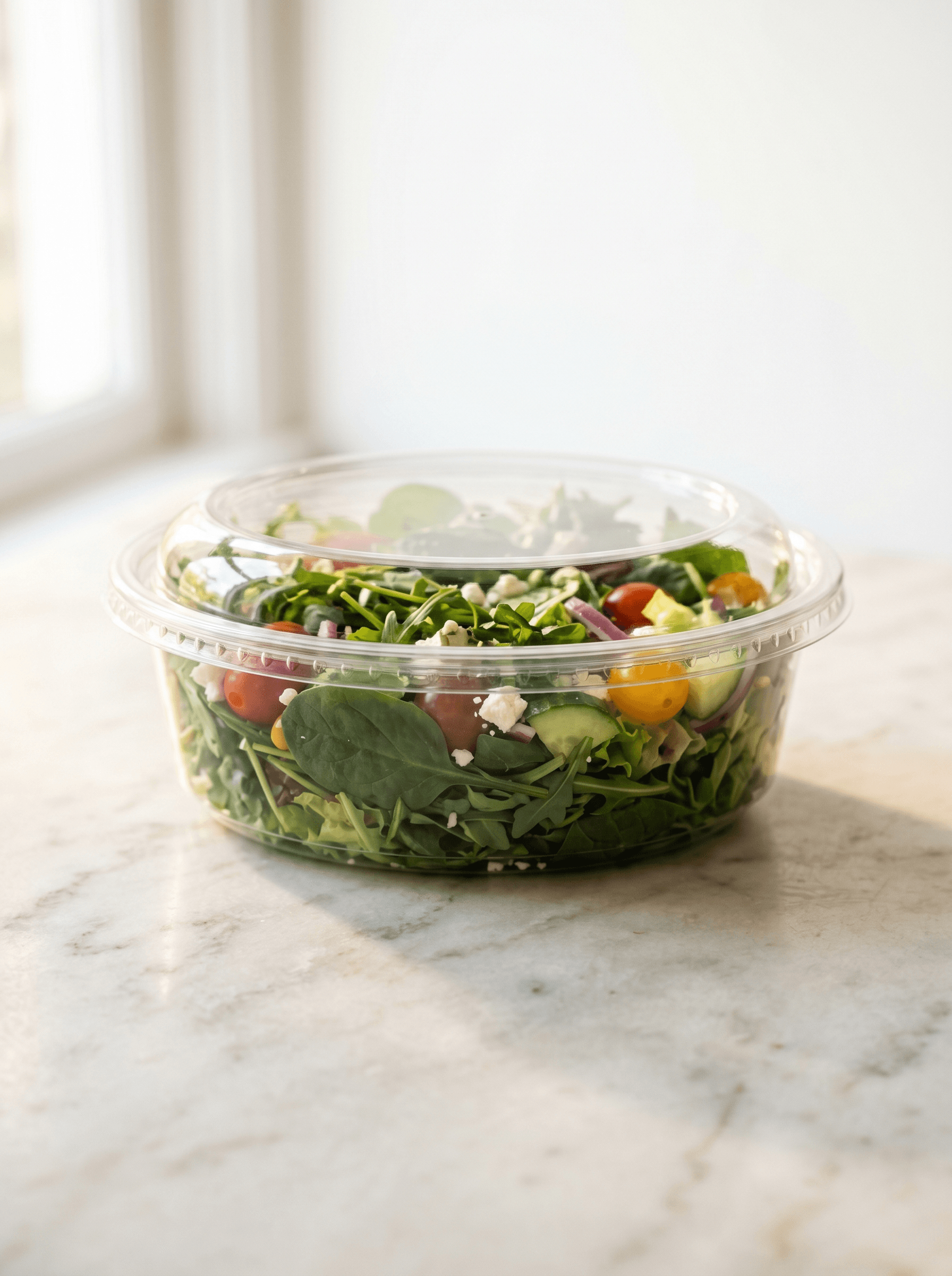 Tamper evident oval clear plastic container