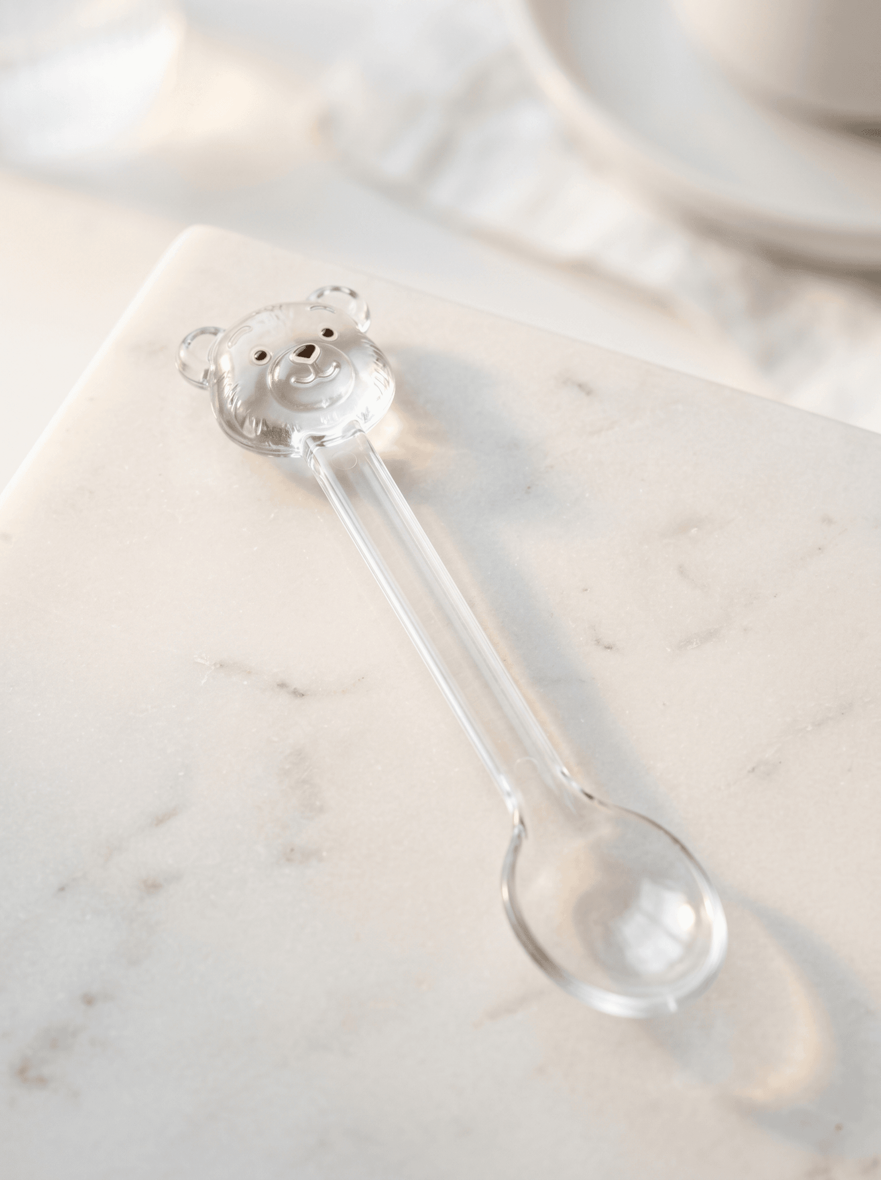 PP plastic bear shaped novelty spoon