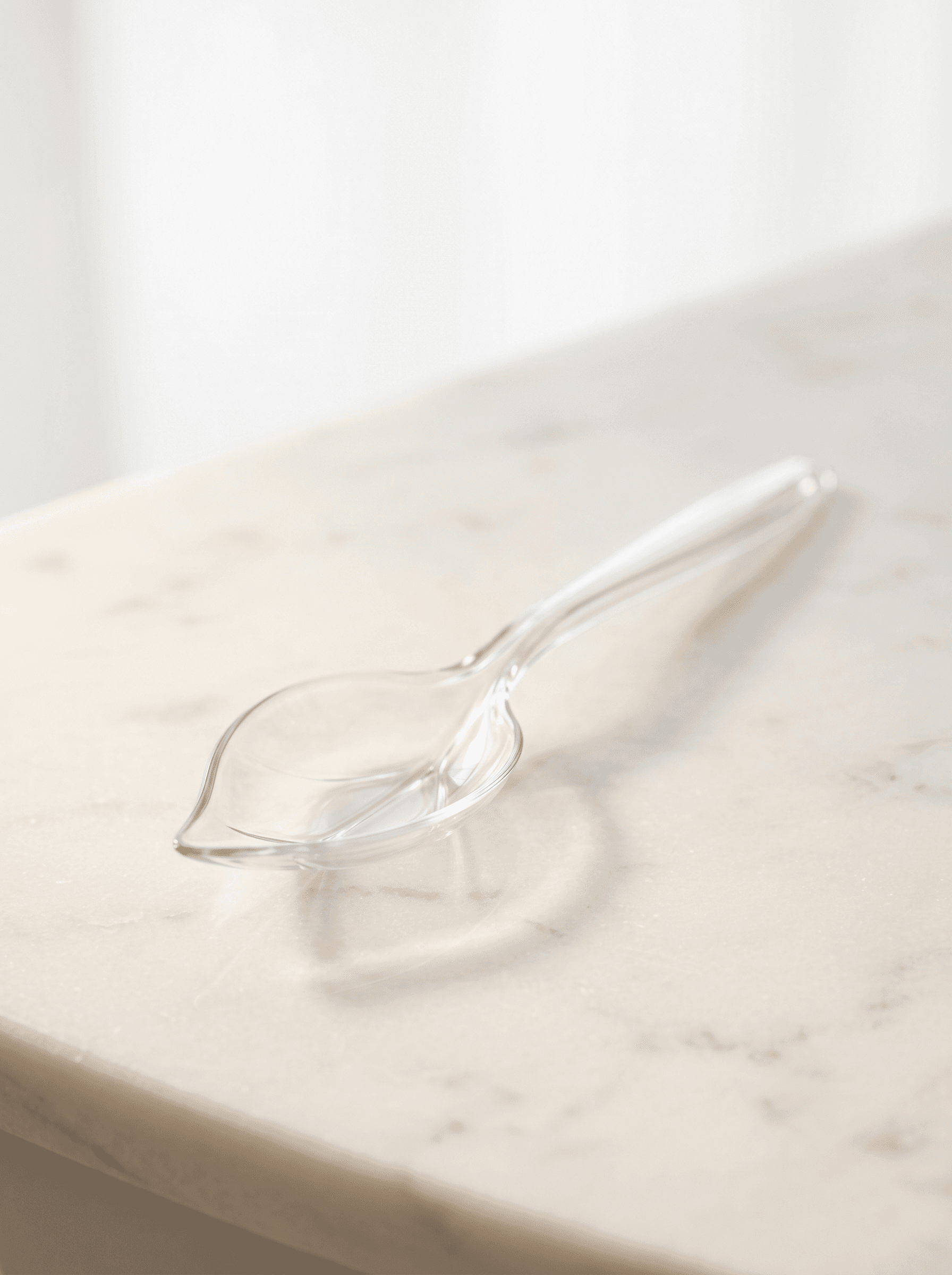PP plastic leaf shaped spoon