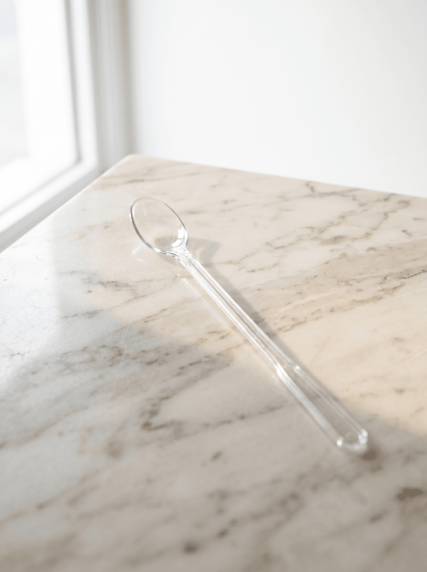 PP plastic sundae spoon long handle