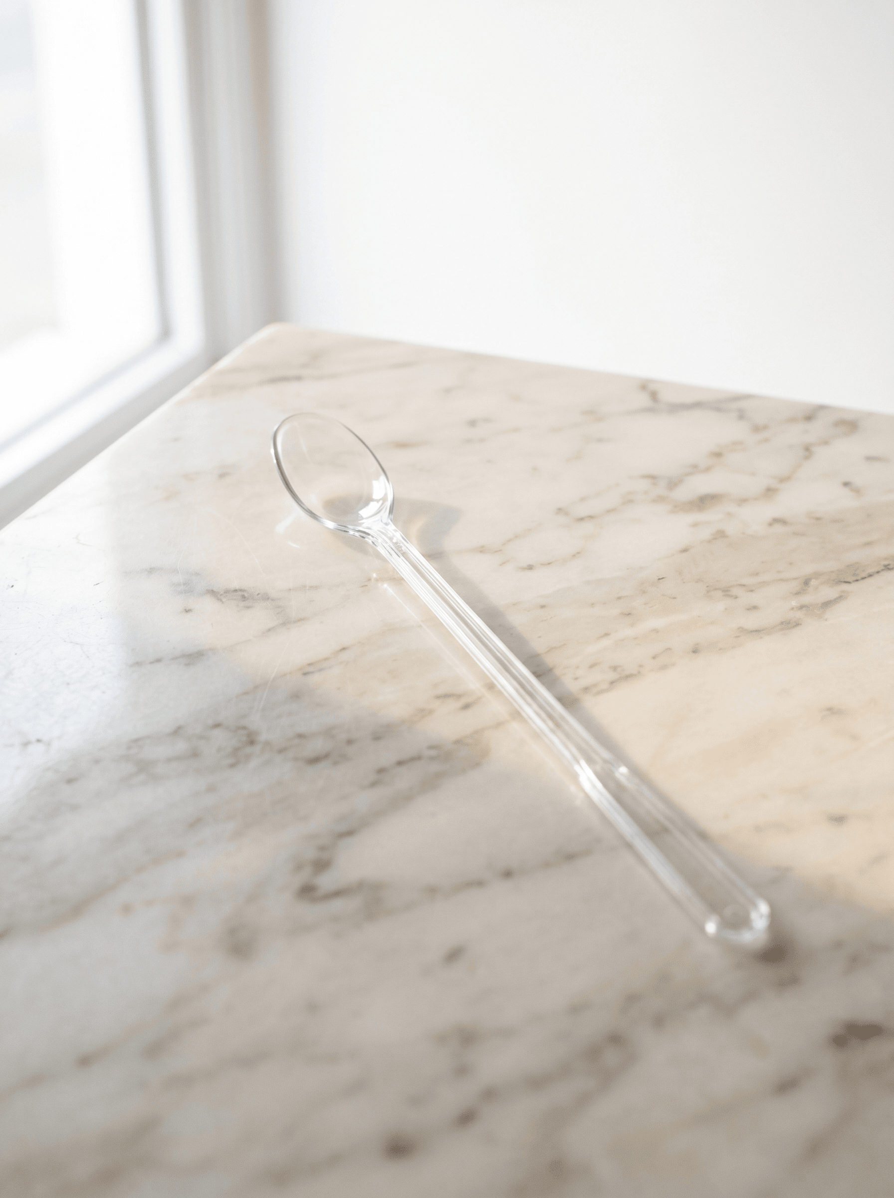 PP plastic sundae spoon long handle