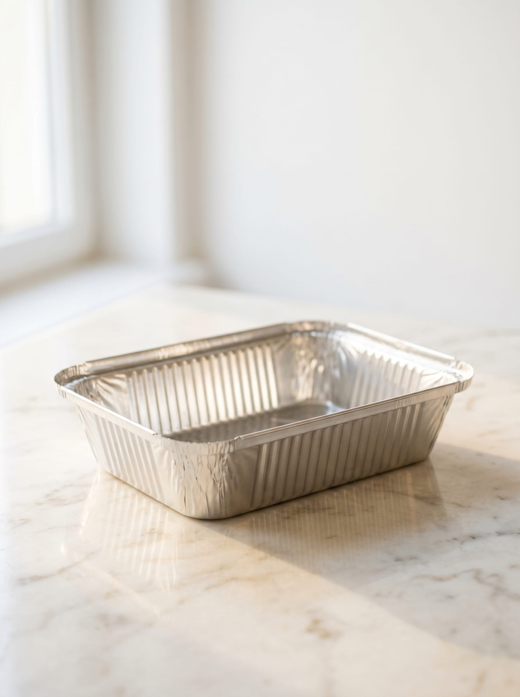 Aluminium foil rectangular takeaway tray