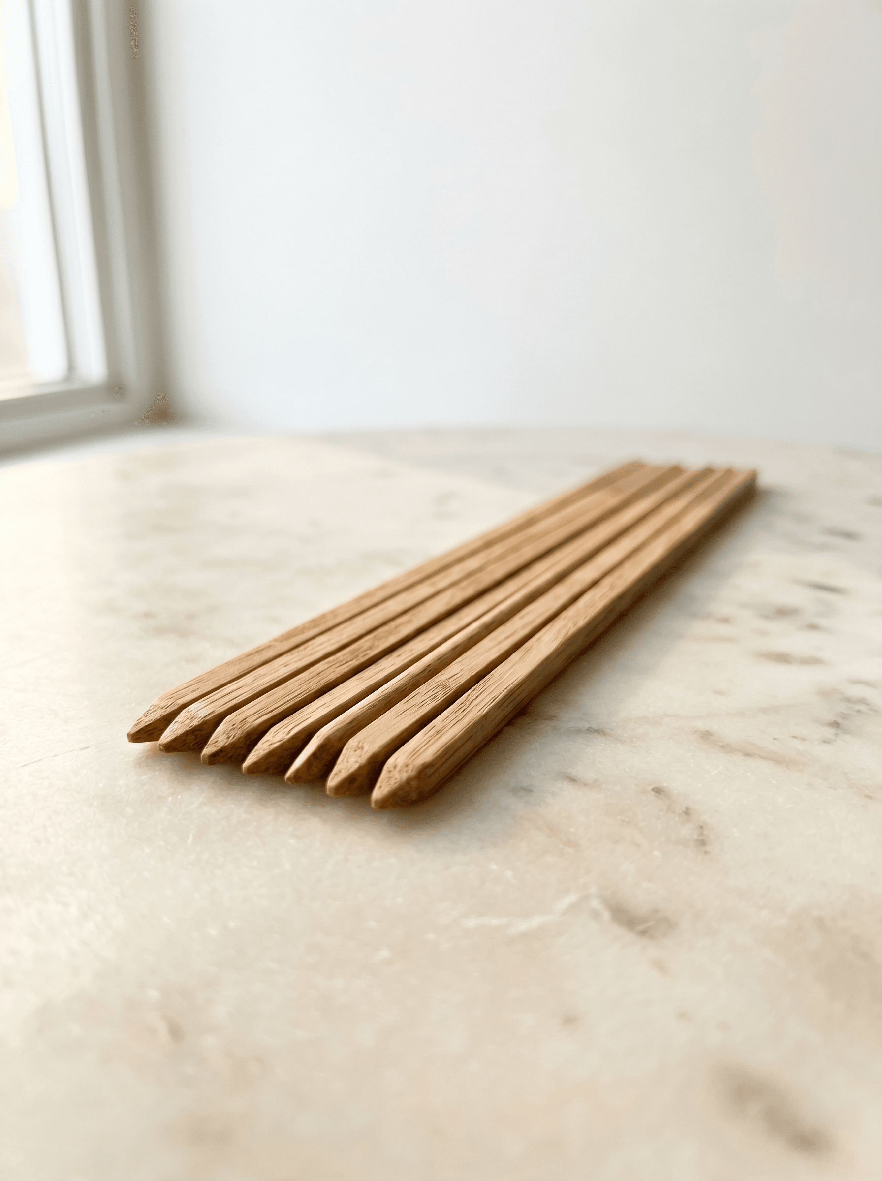 Wooden cocktail stirrer sticks