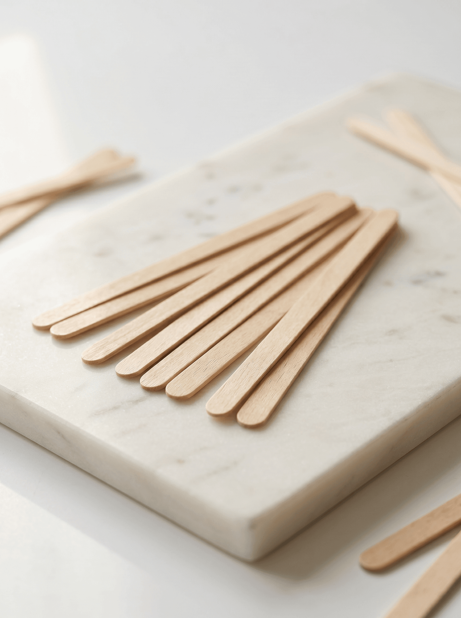 Wooden coffee stirrer birchwood paddle