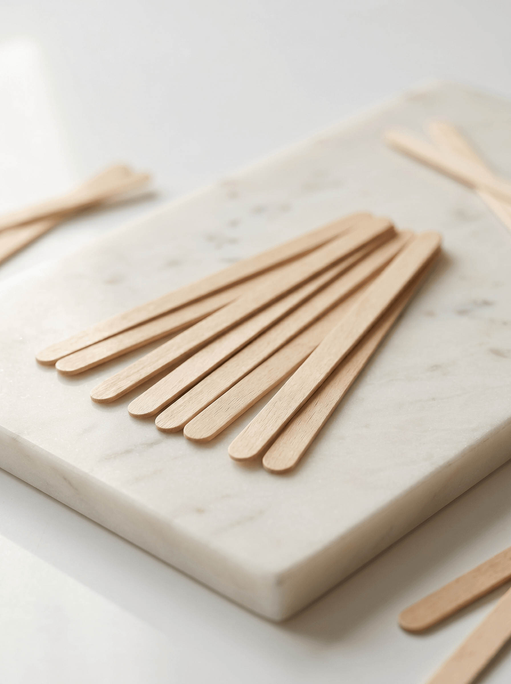 Wooden coffee stirrer birchwood paddle