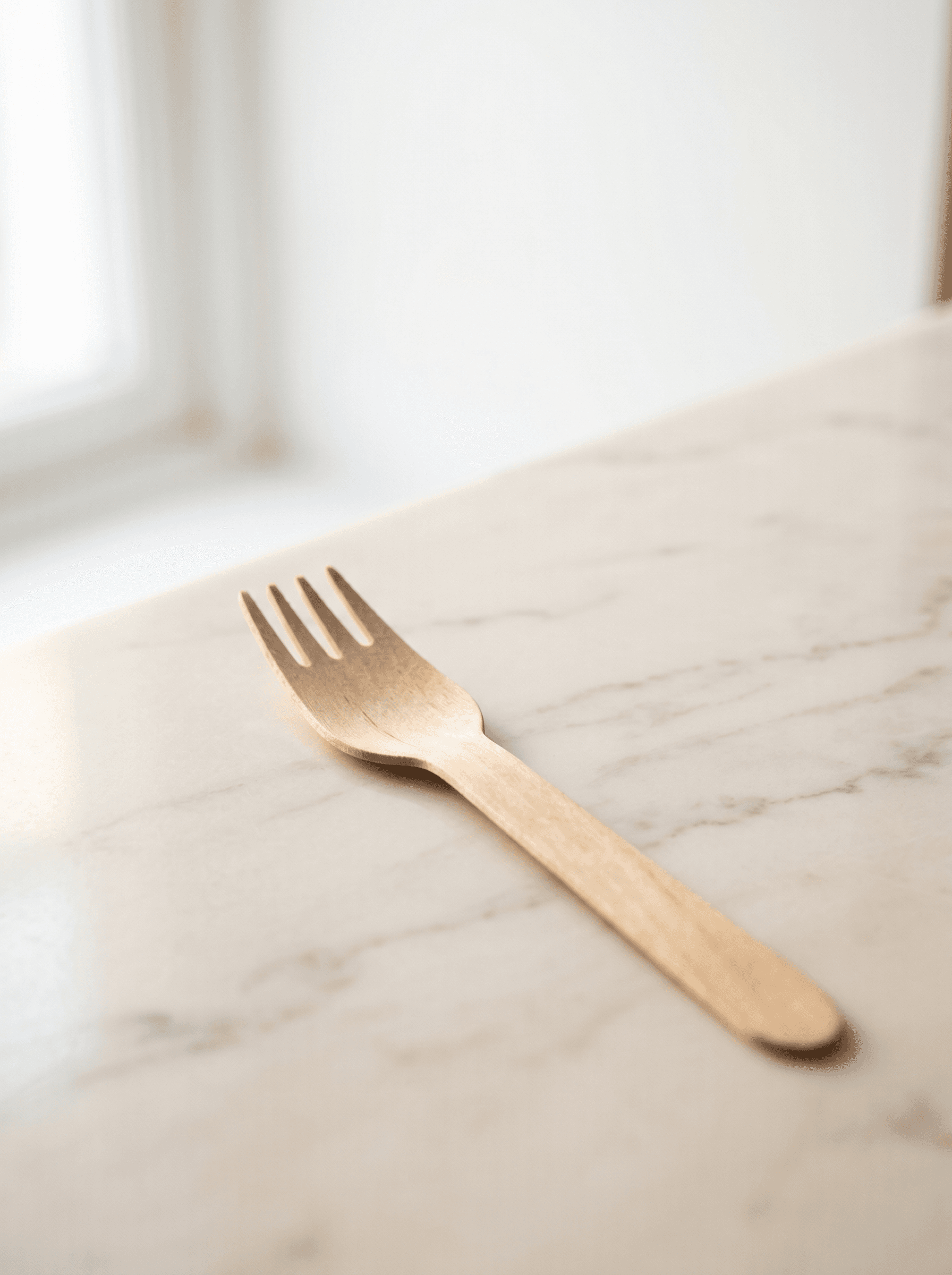 Birchwood wooden fork