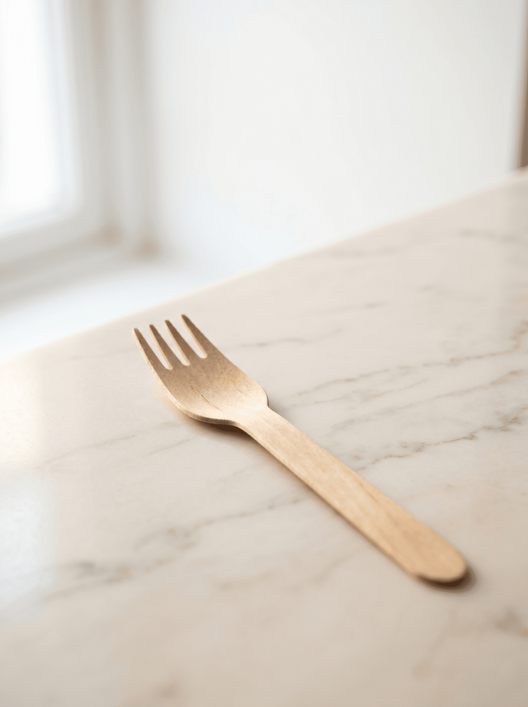 Birchwood wooden fork